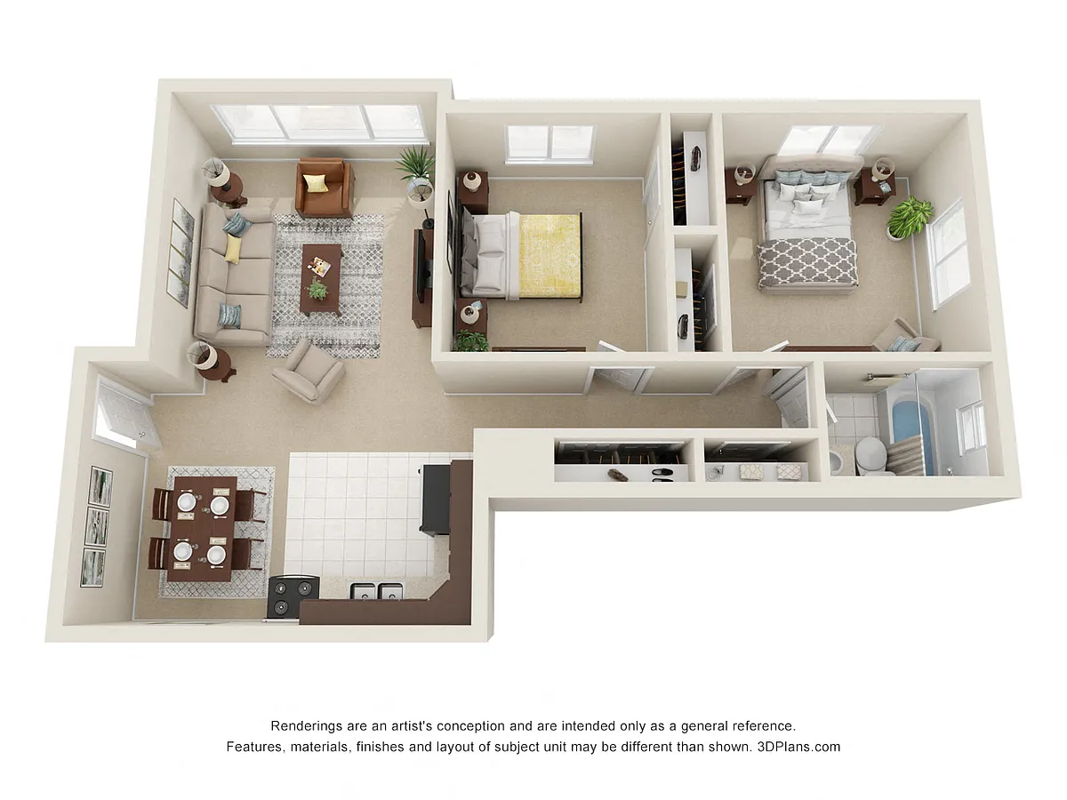 Floor plan 2 Bedroom