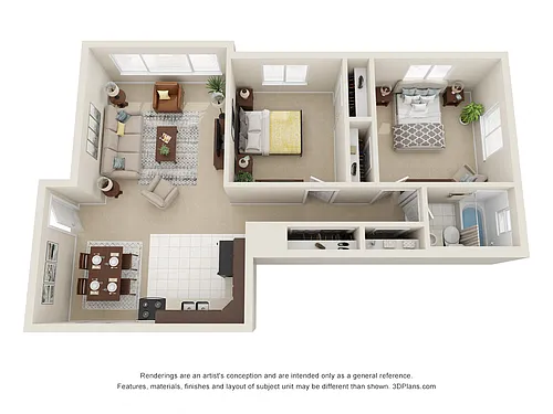 Floor plan 2 Bedroom