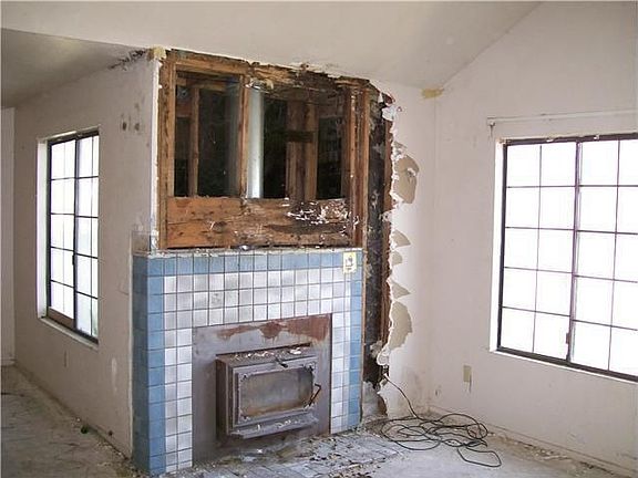 Fireplace in living room