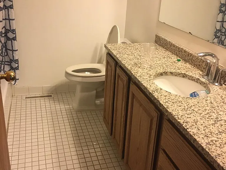 main bath with tub and shower