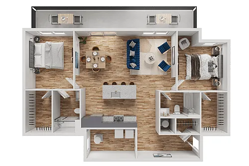 Floor plan The Duchess - PH