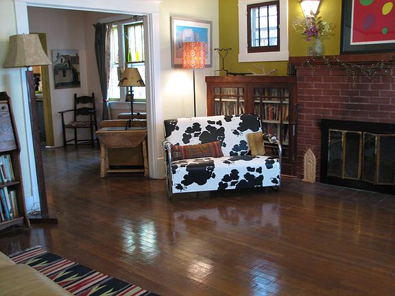 Oak floors living room