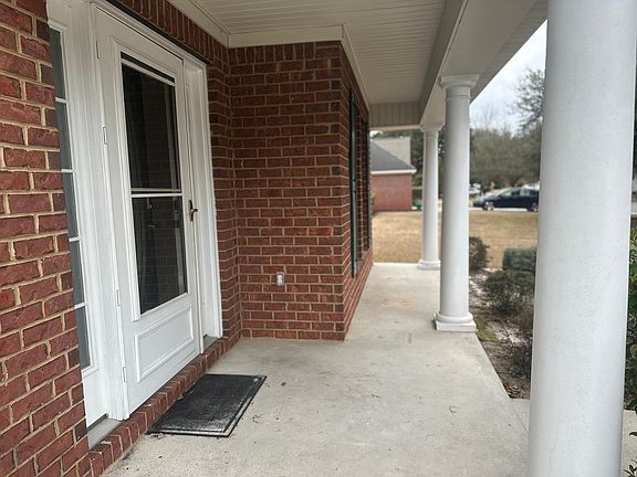 Welcoming covered front porch