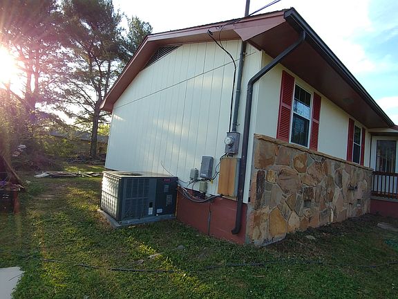 Left side of the house