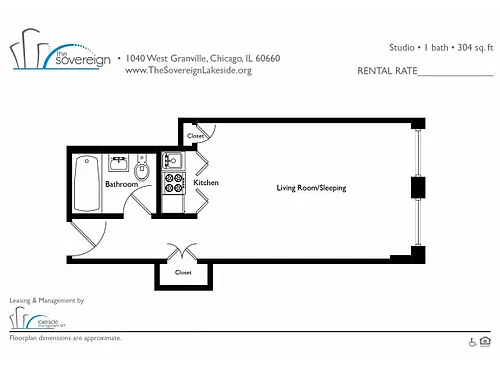 Floor plan Studio - Small