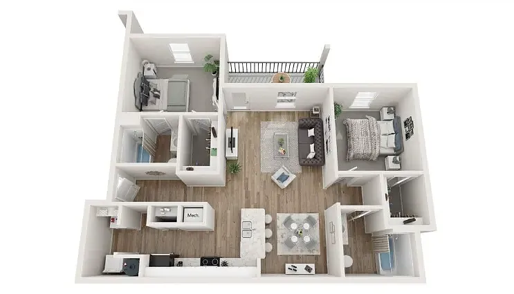 Floor plan 2 Bedroom