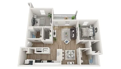 Floor plan 2 Bedroom