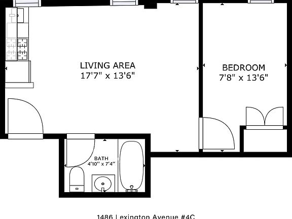 2nd image of 130 E 96th St #4C