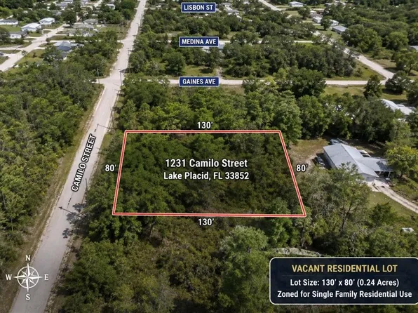 1231 CAMILO STREET LOT 16, LAKE PLACID, FL 33852