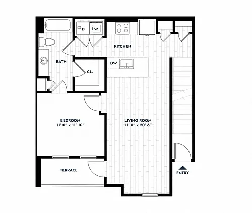 Floor plan 1B