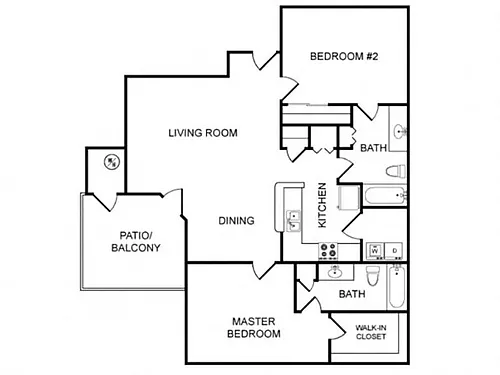 Floor plan 2 Bedroom