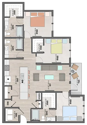 Floor plan Coralie I