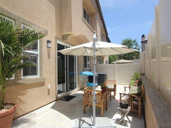 Small private fenced back yard