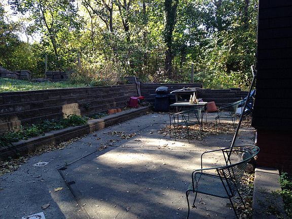 Partial view of patio and garden area