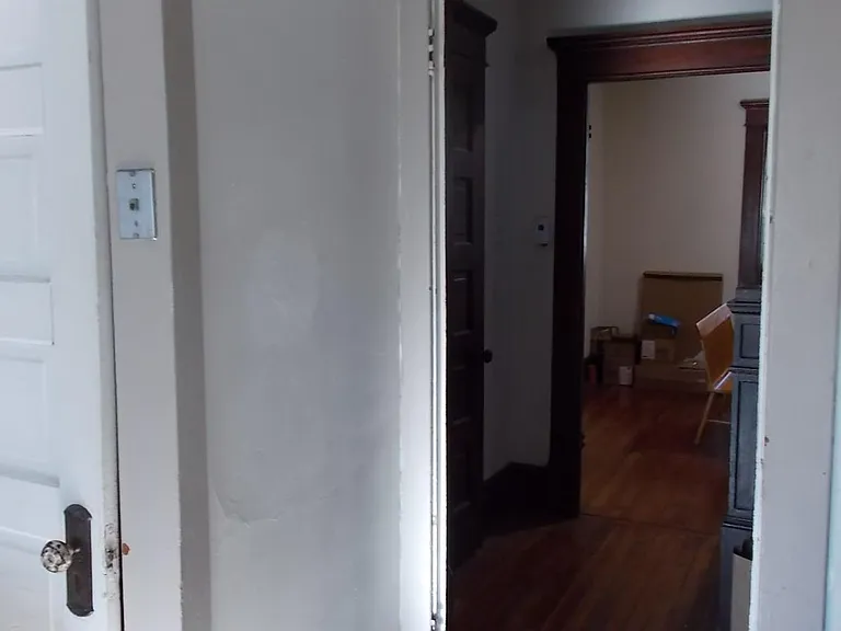 looking from kitchen to Dining room and living room