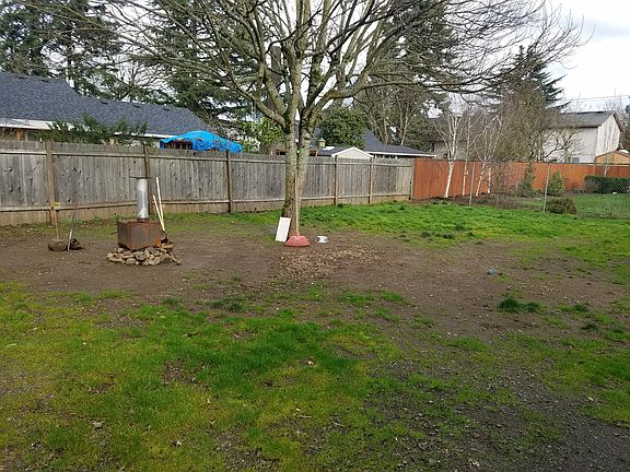 3/4 of rear fence and lot.