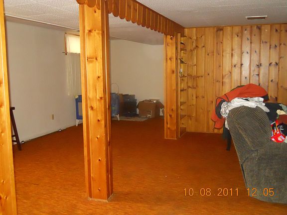 family room in bsmt