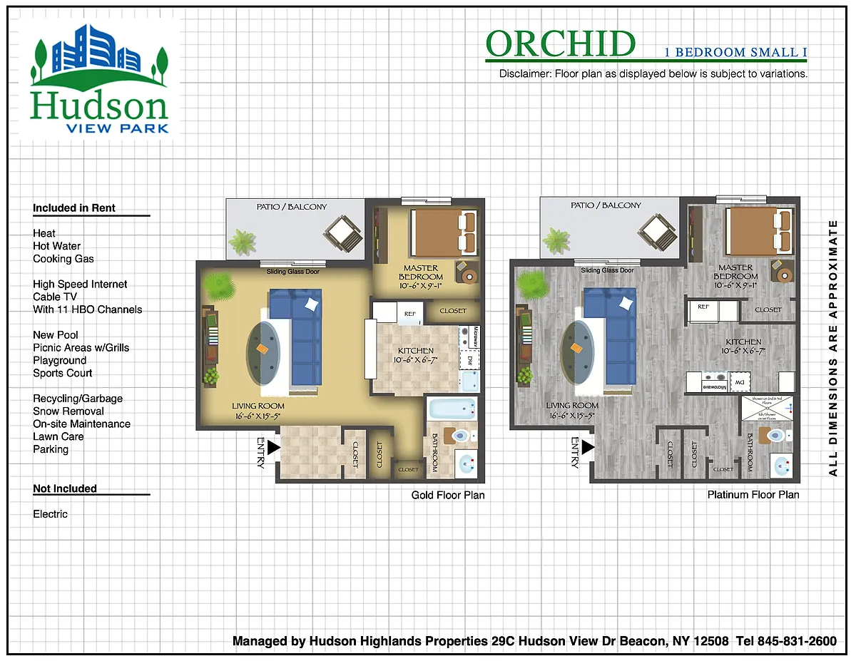 Floor plan 1 BR SM I Orchid