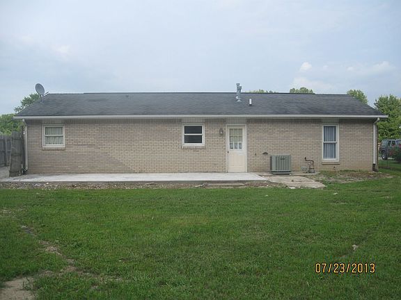 large concrete patio
