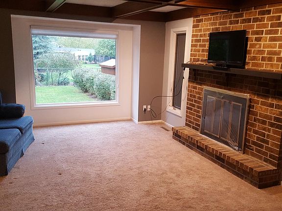 Living room with picture window
