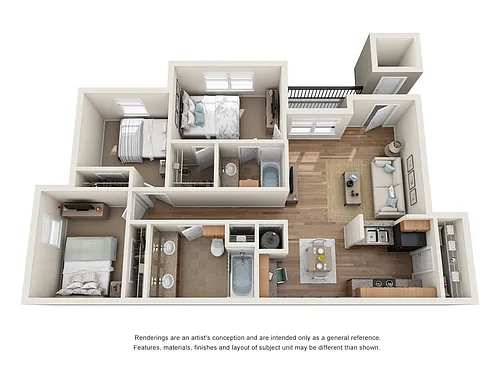 Floor plan 3 Bedroom 2 Bathroom