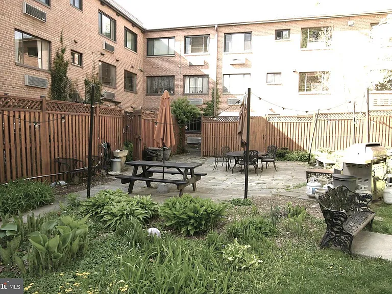 Backyard with patio and picnic amenities