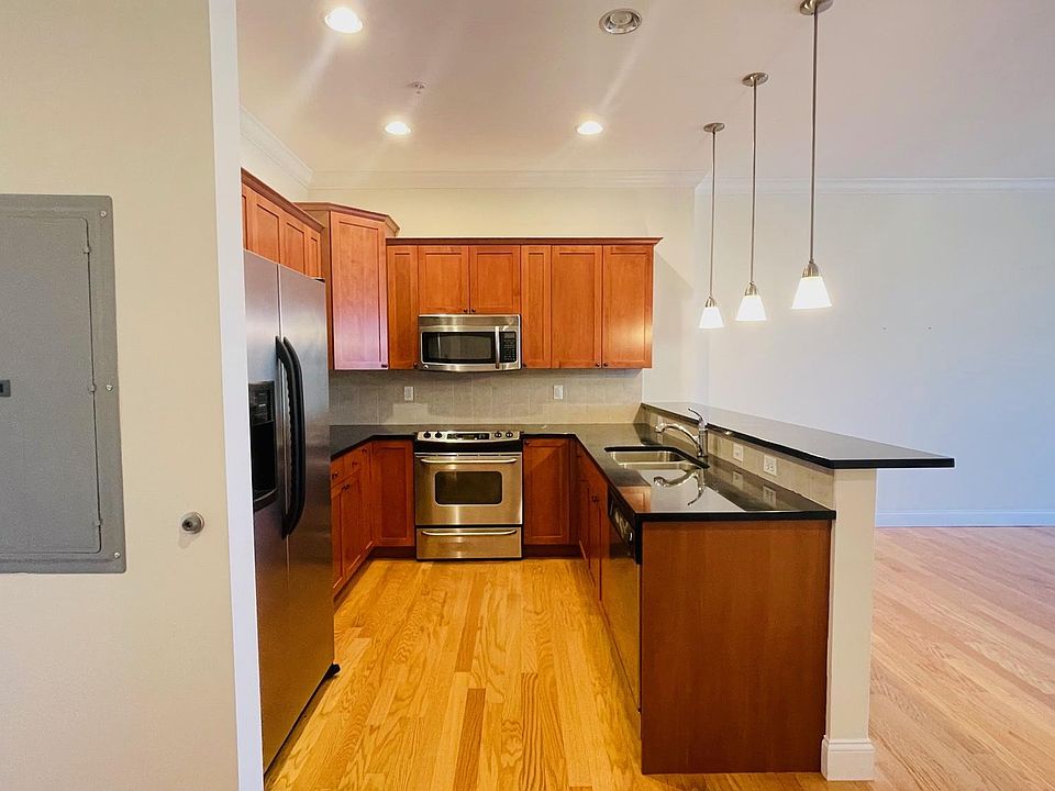 Kitchen with stainless appliances