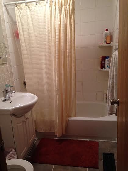 down stair shower