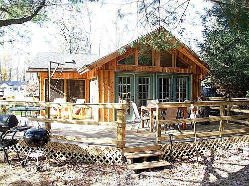 Rear - french doors onto deck 