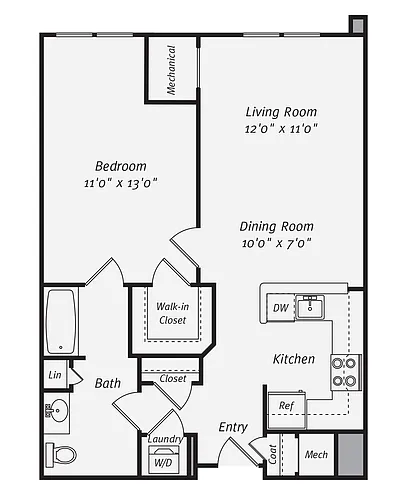 Floor plan A1BR