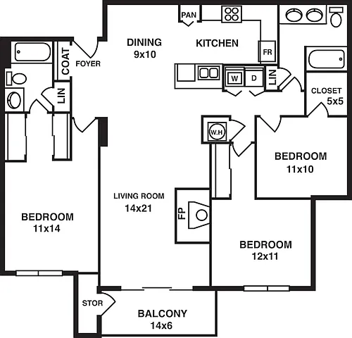 Floor plan Millgate
