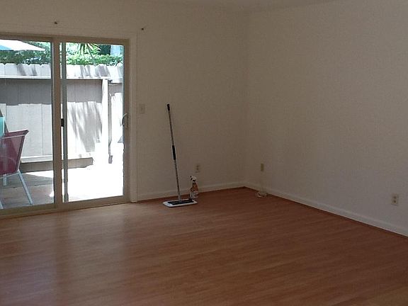 Spacious living room with patio deck!