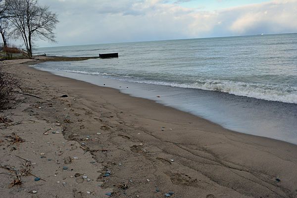 50 foot of sandy beach 