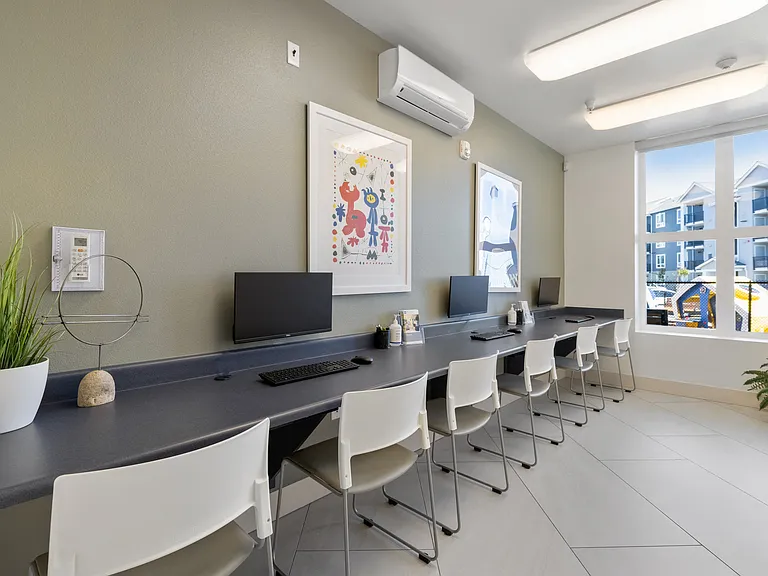 Business Center with Computer Stations