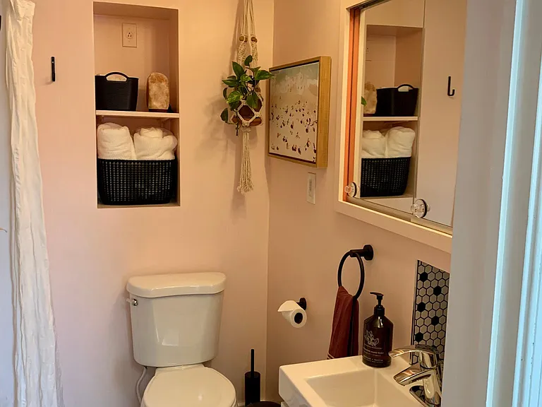 Main bathroom was recently remodeled.