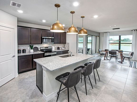 Kitchen with optional stainless steel move-in ready package