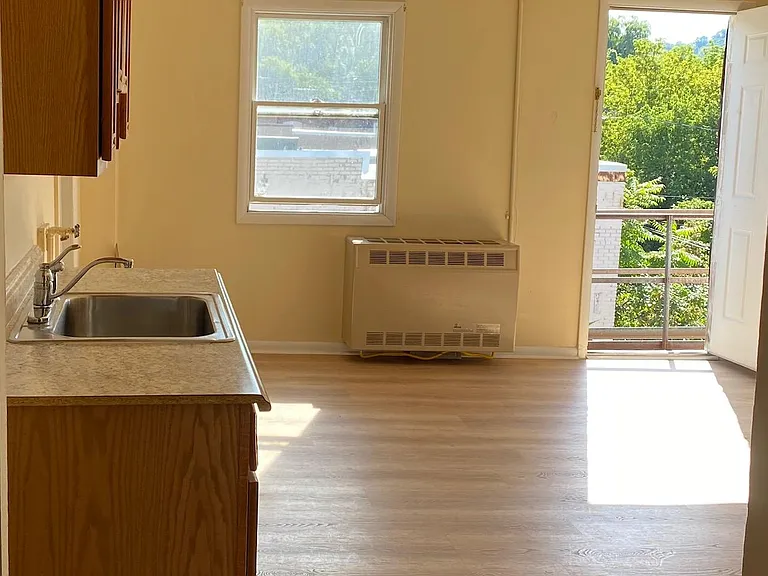 kitchen looking outside