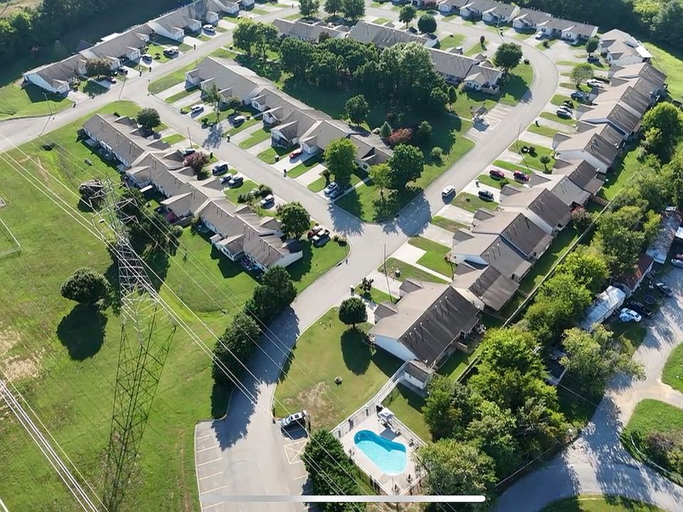 Ravenwood condos arial view with salt water pool.