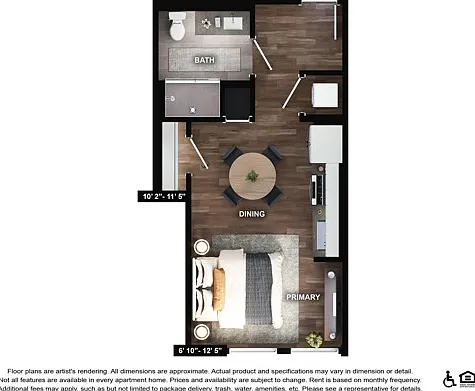 M2 | Studio | 441 sf M2 | Studio | 441 sf
