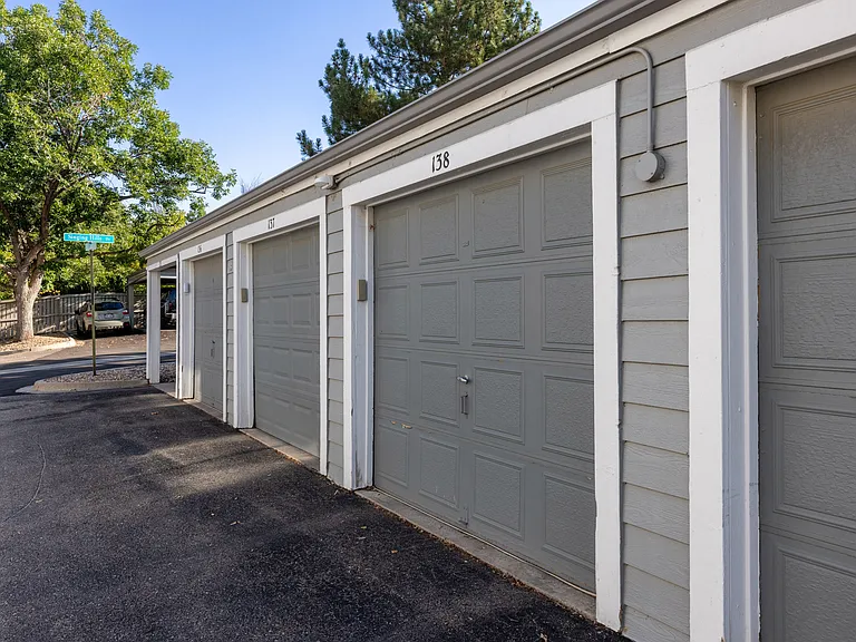 Detached garage offers secure parking, additional storage, or space for outdoor gear and equipment.