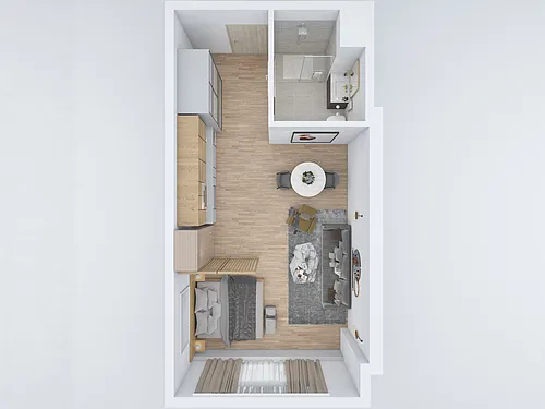 Floor plan Studio A
