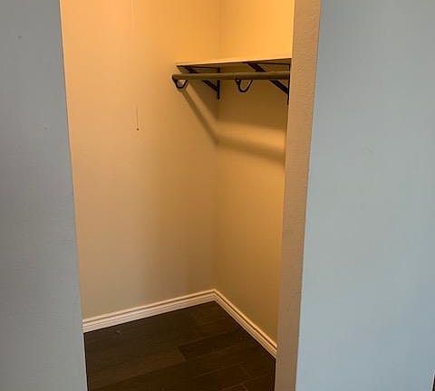 Master bedroom walk in closet