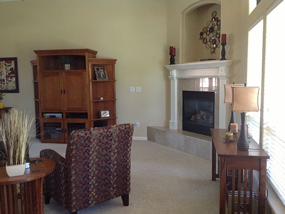 Fireplace in great room
