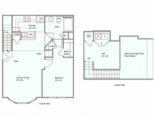 Floor plan Cedar Creek - Loft