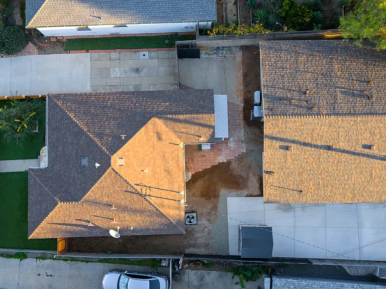 Two houses on one lot.