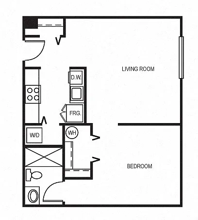 Floor plan Studio 645