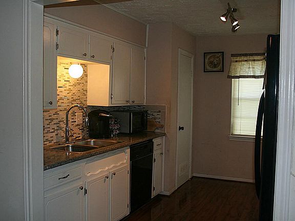 Granite counters and tile back splash
