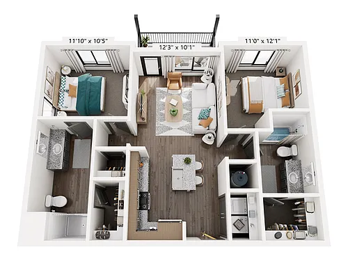 Floor plan B1