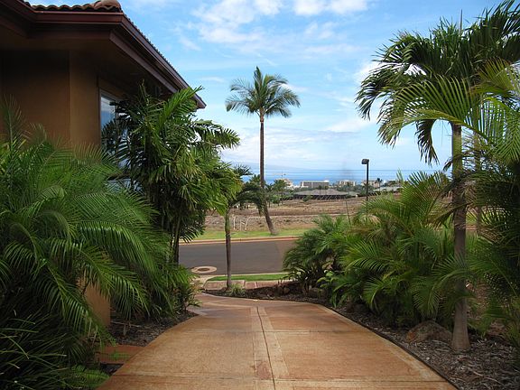 looking down driveway