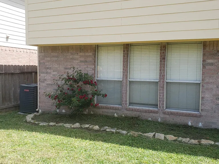 Rear view of the house